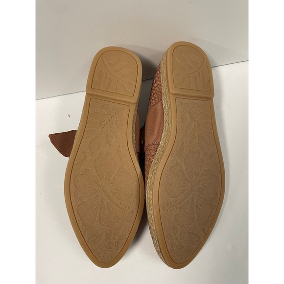 NWY Skechers Cleo Stretch Fit Ballet Flats Espadrille Bow Accent CINN 8.5 - Picture 4 of 6